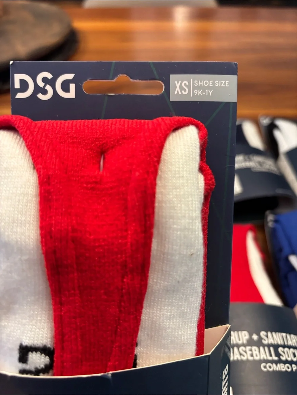 Dick’s Lot of 7 Adult and Kid Stirrup and Sanitary Baseball Socks Combo Packs